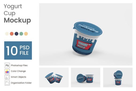 Yogurt Cup Mockup