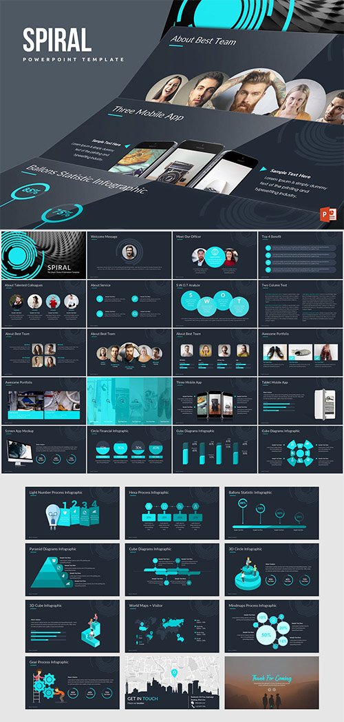 Spiral Powerpoint Template