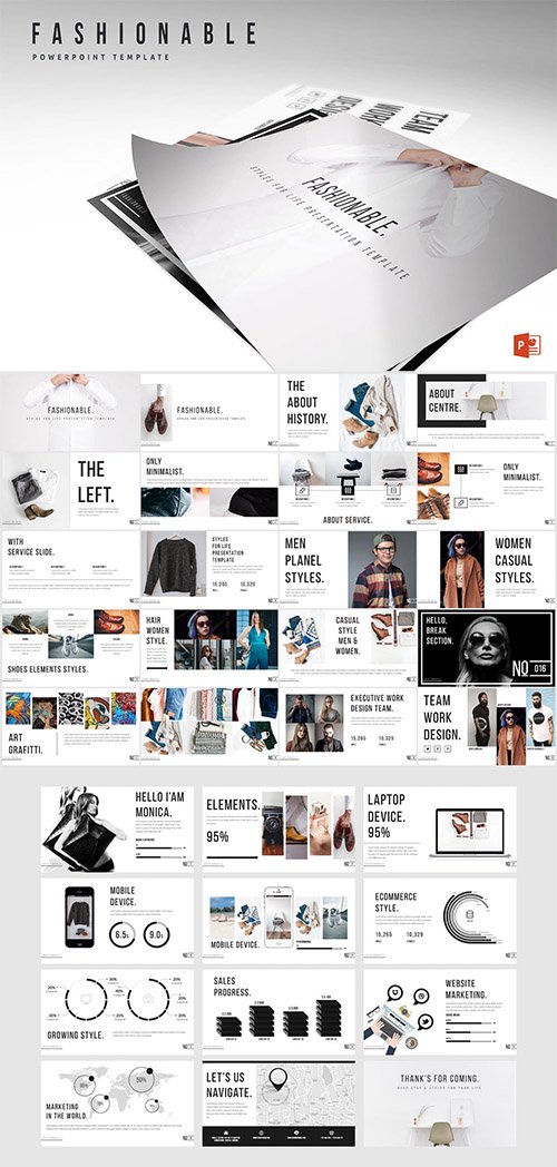Fashionable Powerpoint Template