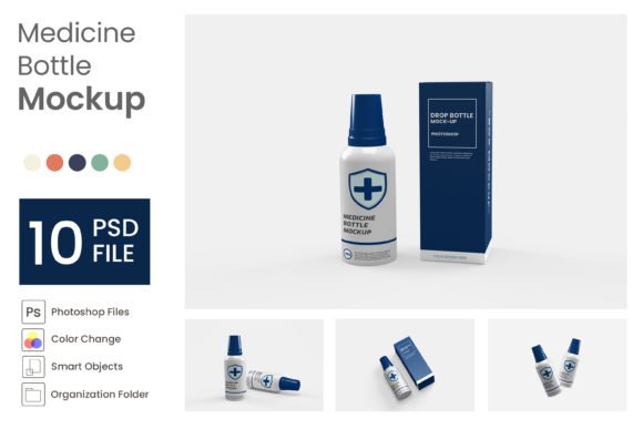 Medicine Bottle Mockup