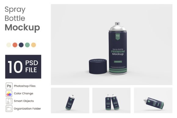 Spray Bottle Mockup