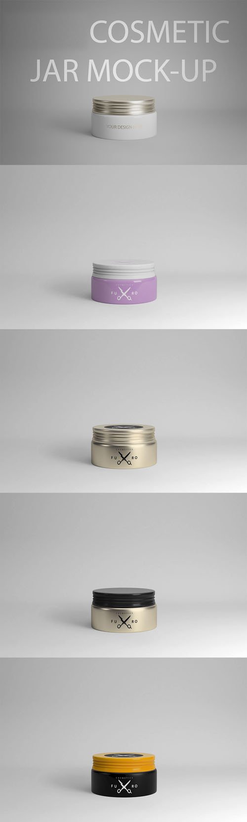 Cosmetic Jar PSD Mockups