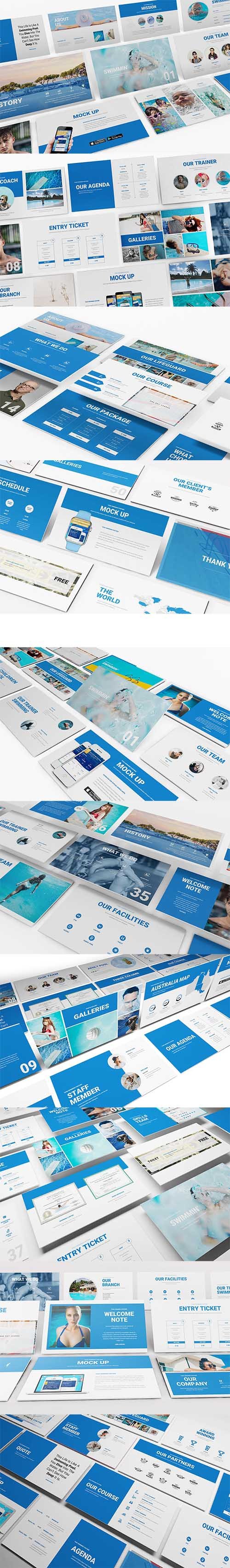 Swimming Powerpoint Template