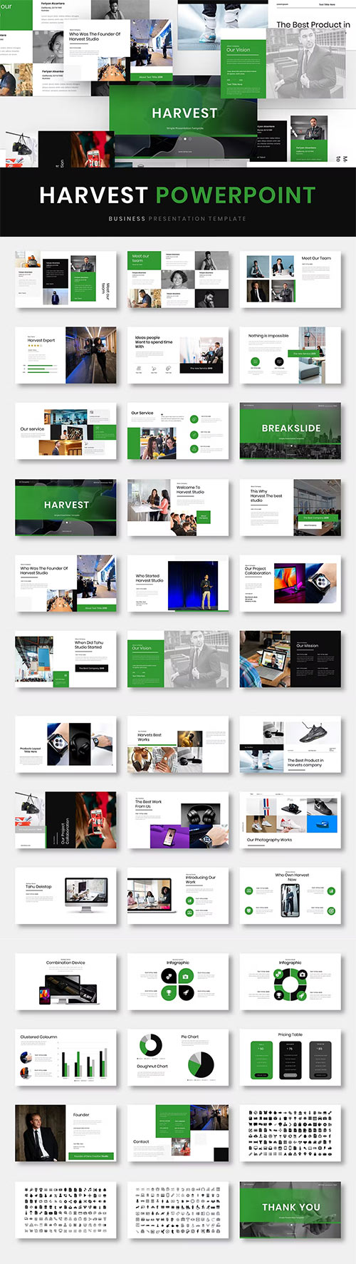 Harvest – Business Presentation Powerpoint, Keynote and Google Slides Templates