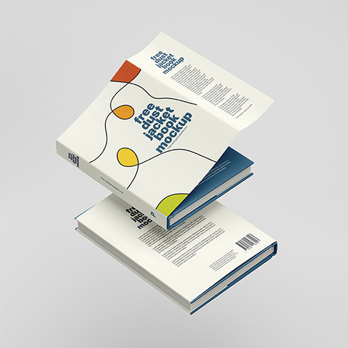 Dust Jacket Book Mockup