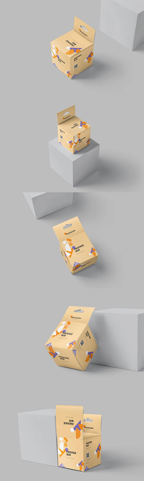 Square Hanging Box Mockups 6936882