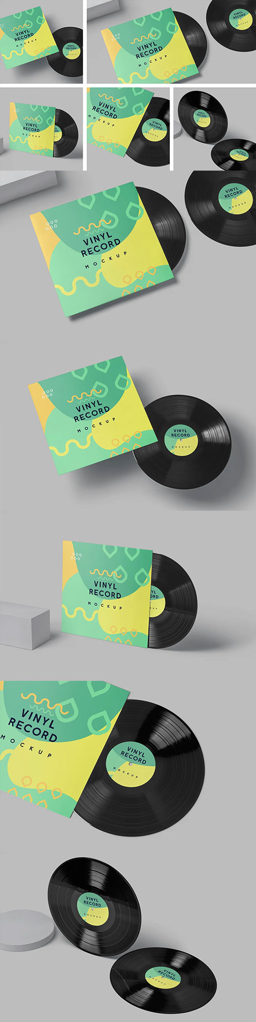 Vinyl Record Cover Mockups 6907779