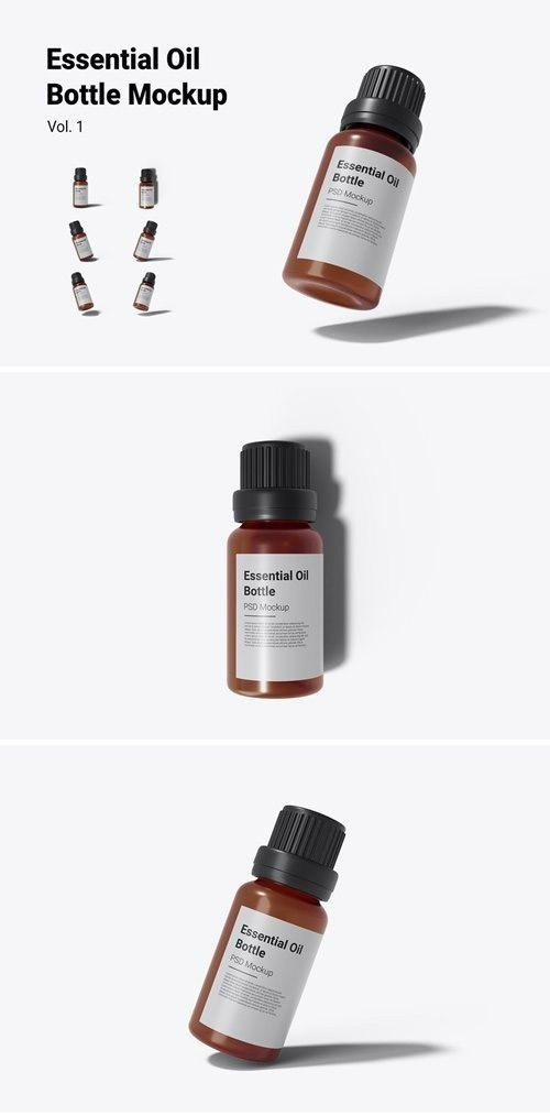 Essential Oil Bottle Mockup Vol.1