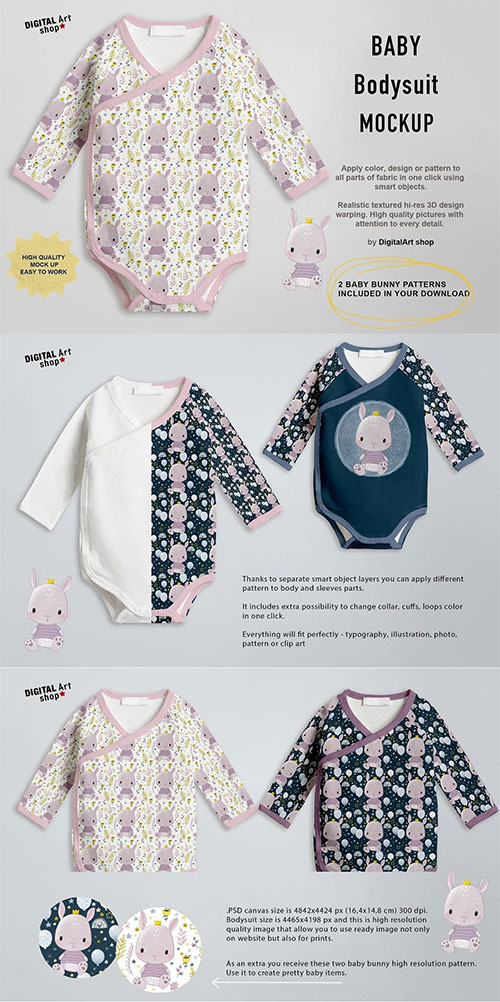 Baby Bodysuit Mock Up 6381141