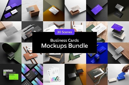 Business Cards Mockups Bundle 6929076