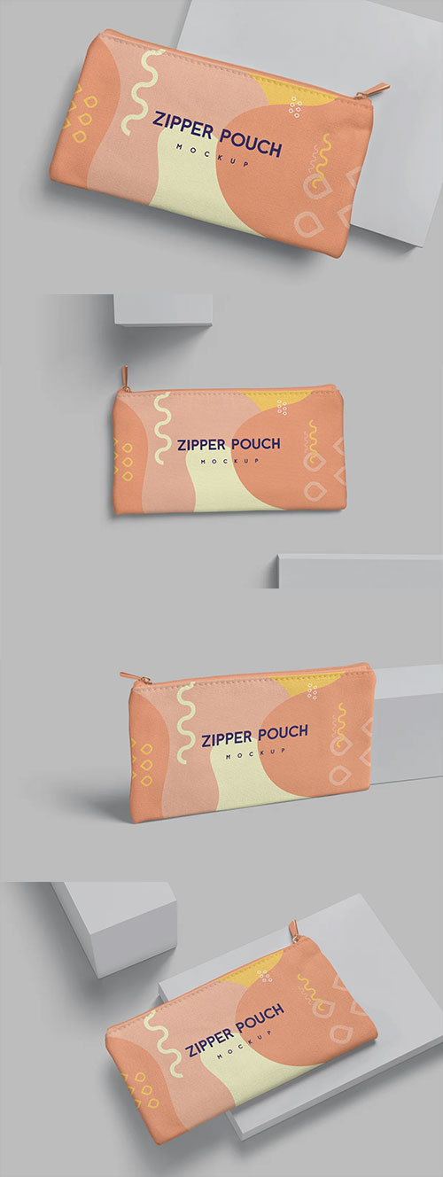 Zipper Canvas Pouch Mockups 6906771