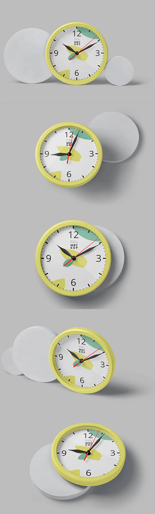Round Wall Clock Mockups 6907763