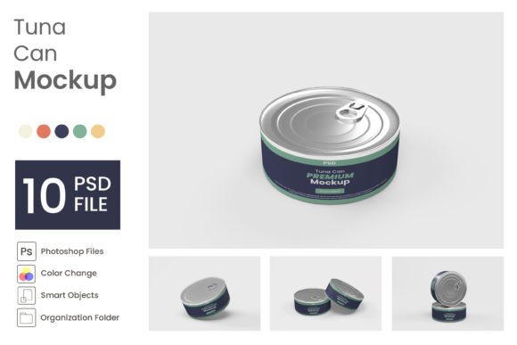 Tuna Can Mockup