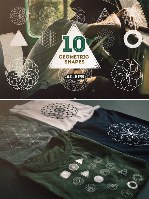 10 Geometric Vector Shapes