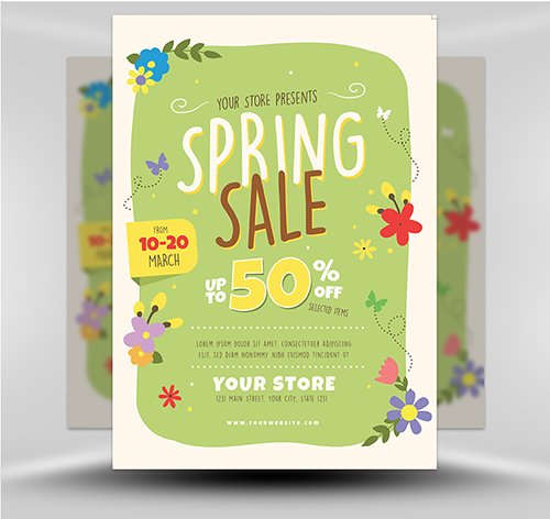 Spring Sale PSD Template