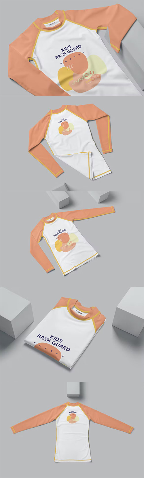 Kids Rash Guard Mockups
