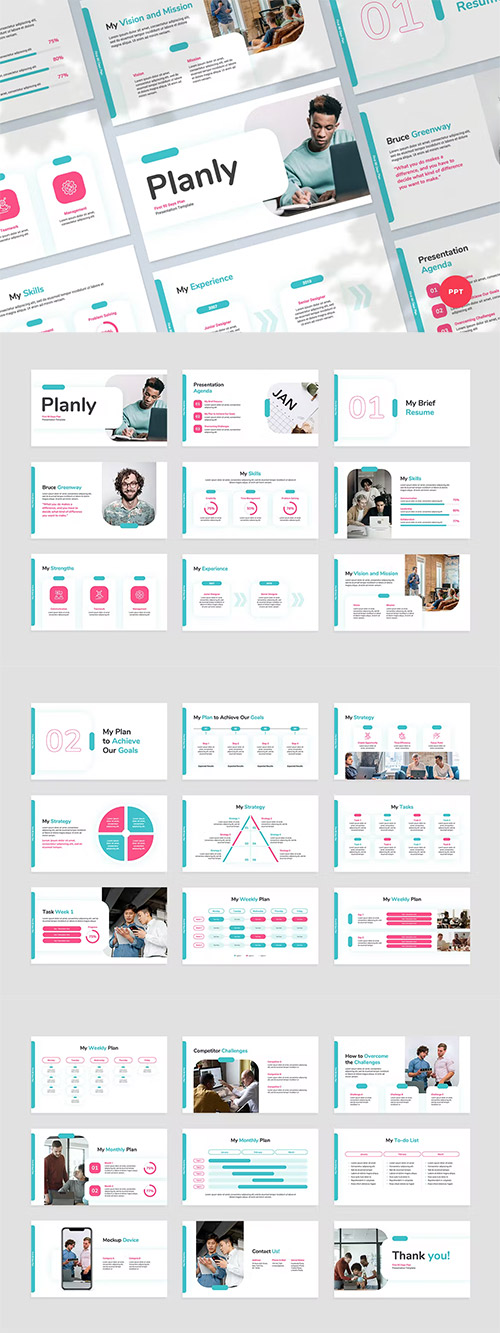 First 90 Days Plan Powerpoint, Keynote and Google Slides Templates