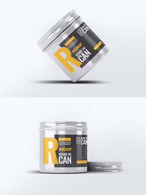 Round Tin Can Mock-Up