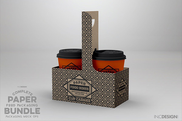 Cup Carrier Mockup
