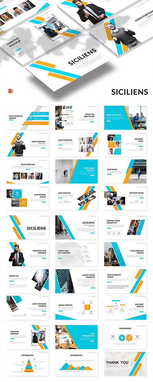 Siciliens - Business Powerpoint, Keynote and Google Slides Template