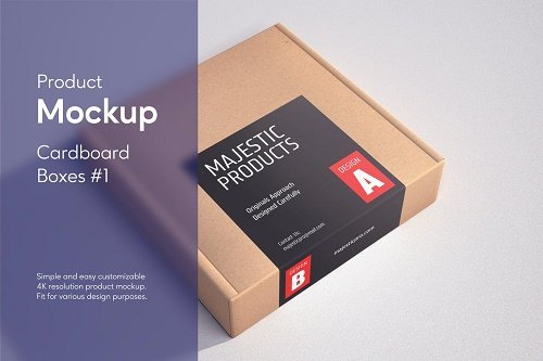 Cardboard Boxes #1 Product Mockup