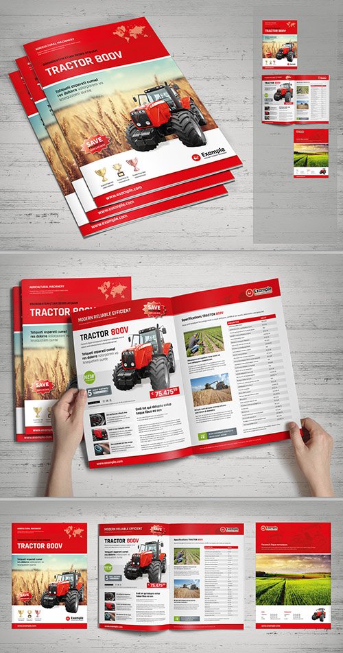 Red and White Product Brochure 288739700