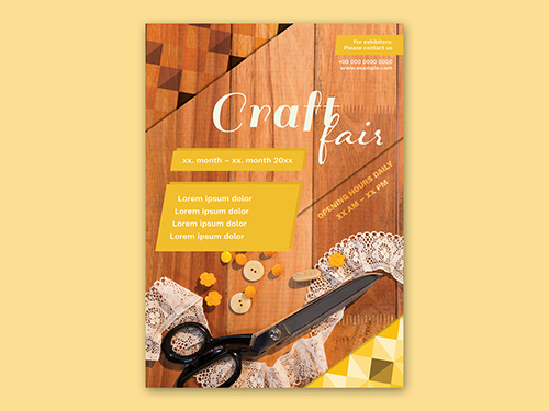 Craft Fair Poster Layout 291540567