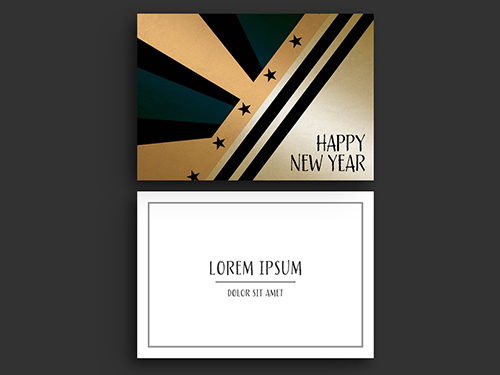 New Year Greeting Card Layout 291540379
