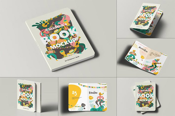 A5 Childrens Book Mock-up 36789703