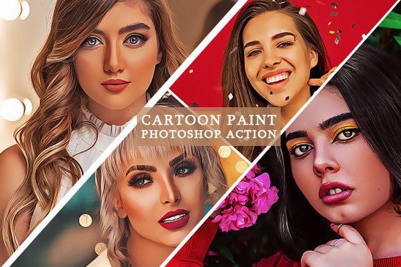 Cartoon Paint Photoshop Action