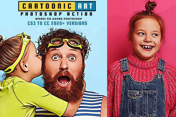 Cartoonic Art Photoshop Action