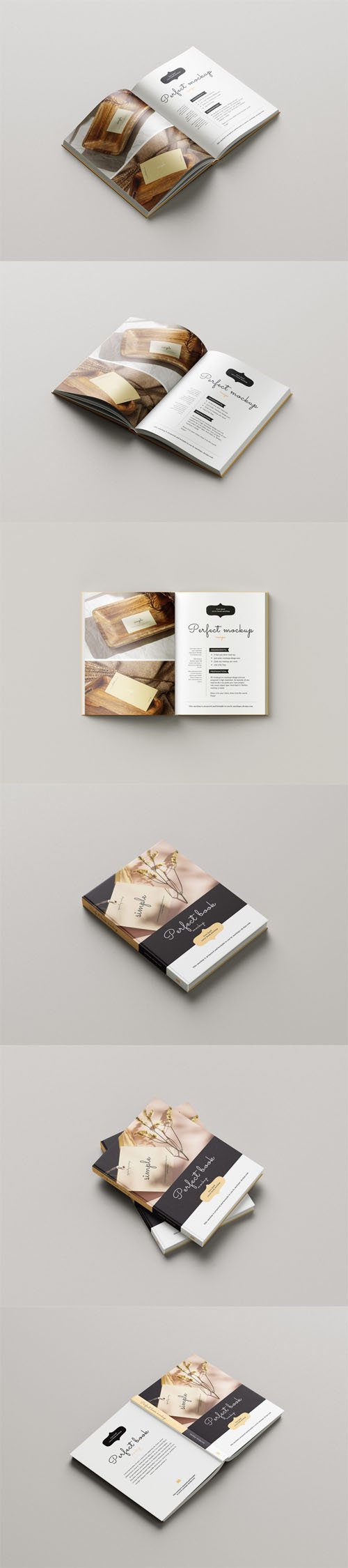 Hardcover Book PSD Mockups Templates