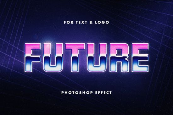 Retrowave Effect for Text & Logos 7158304