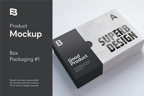 Box Packaging #1 Product Mockup