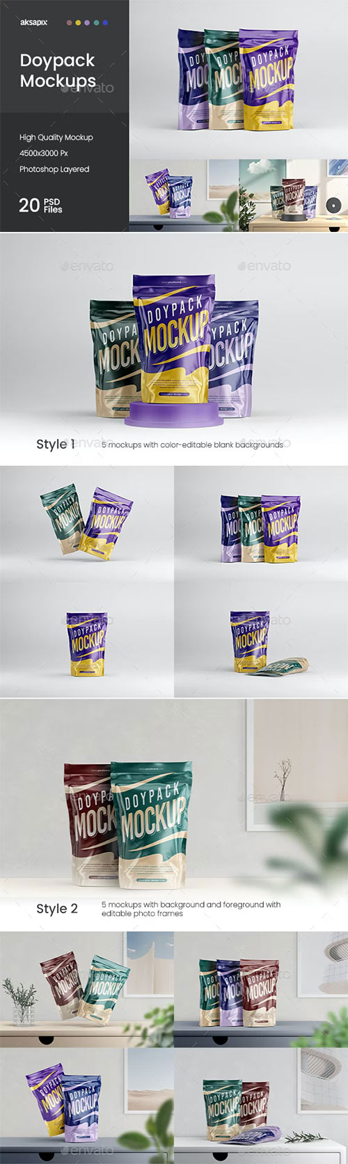 Doypack / Pouch Packaging Mockup 37045401