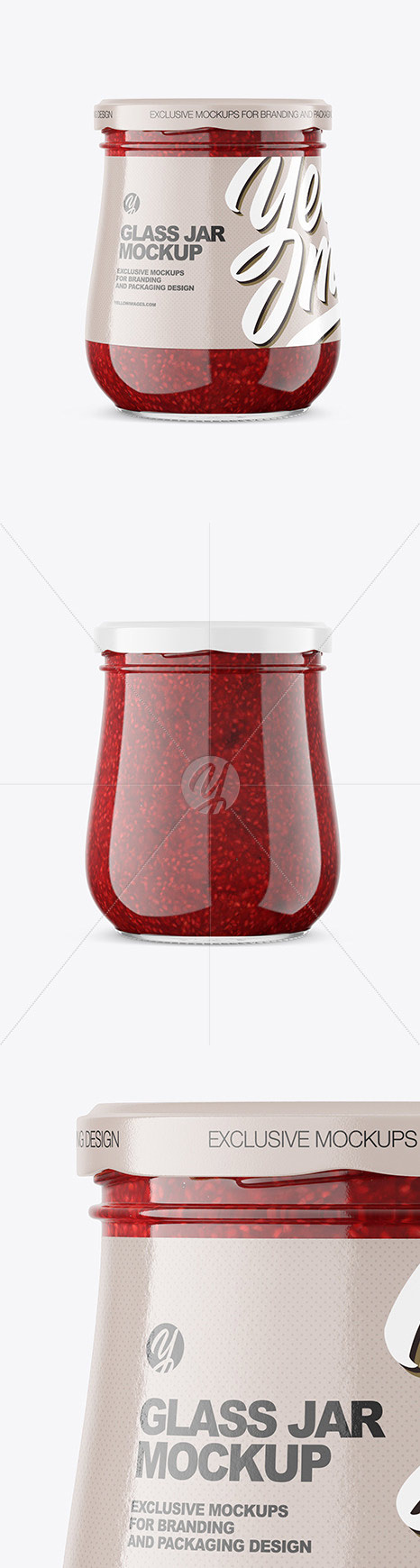 500ml Raspberry Jam Jar Mockup 94184