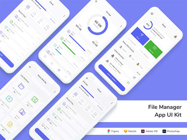 File Manager App UI Kit
