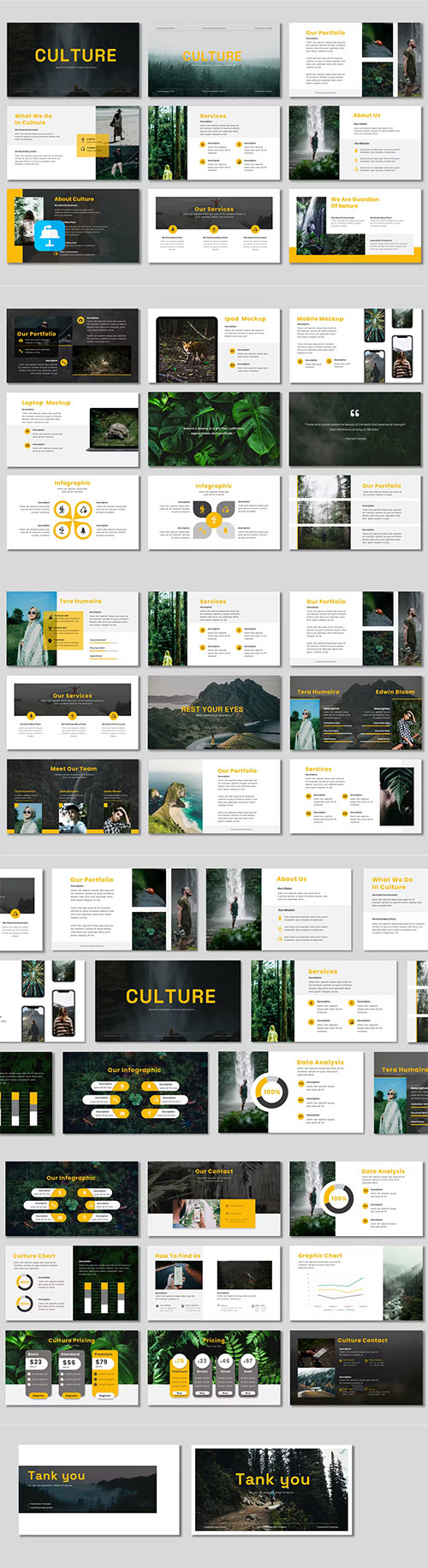 Culture - Powerpoint, Keynote Template About Nature