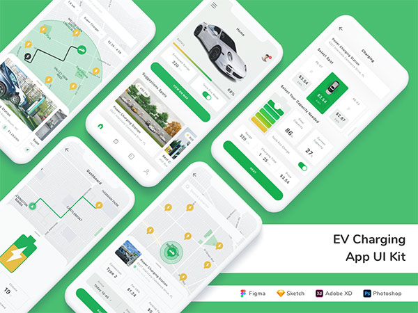 EV Charging App UI Kit