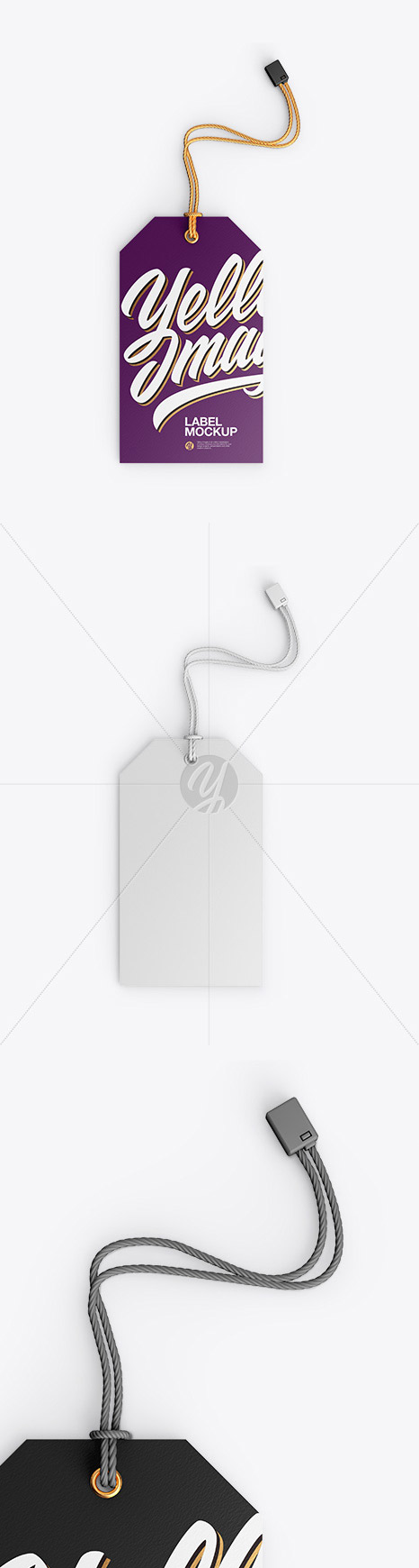 Paper Label With Rope Mockup 43779