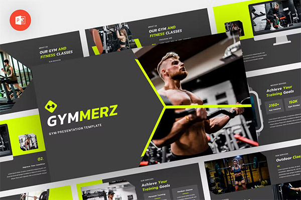 Gymmerz - Gym Powerpoint, Keynote and Google Slides Template
