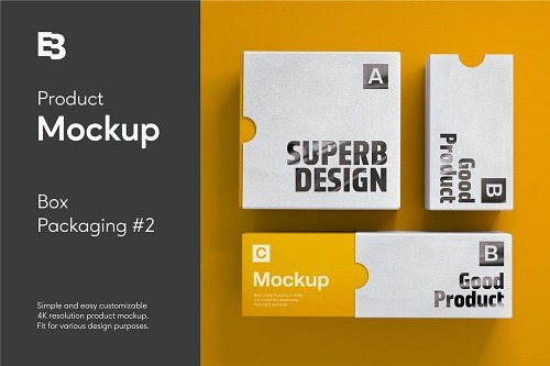 Box Packaging #2 Product Mockup