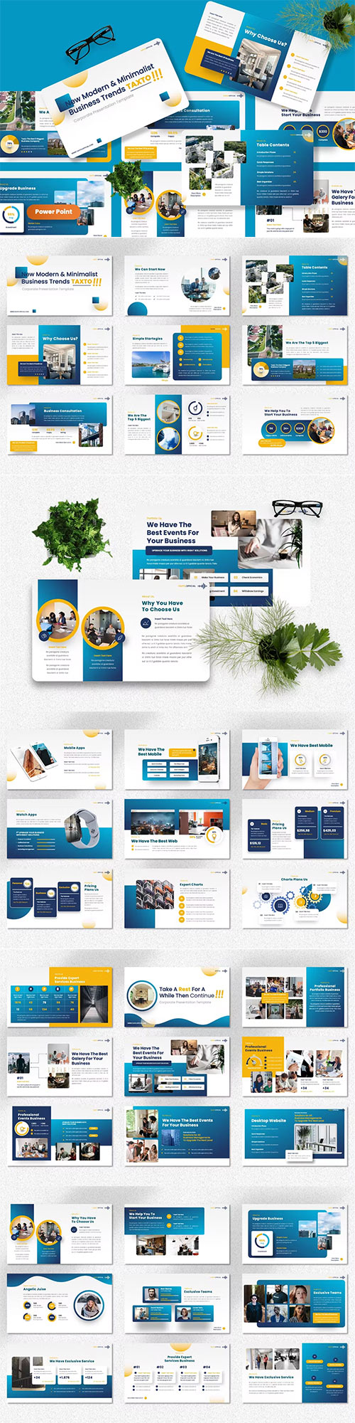 Taxto - Corporate Powerpoint, Keynote and Google Slides Template