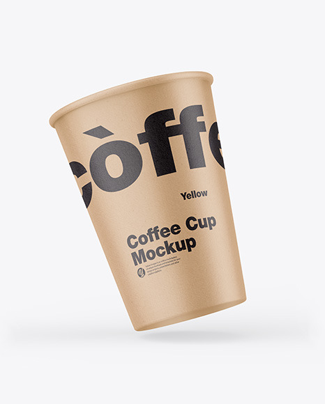 Kraft Coffee Cup Mockup 55859
