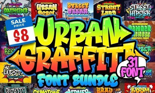 Urban Graffiti Font Bundle 19102008