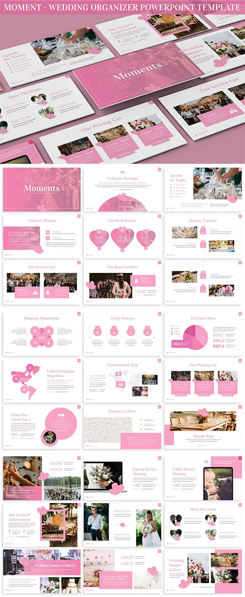 Moments - Wedding Organizer Powerpoint Template