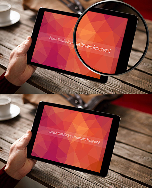 PSD Mock-Up - Tablet in Hand