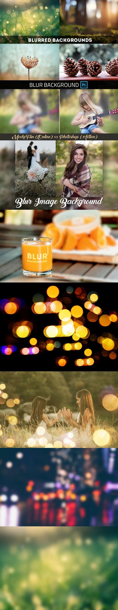 Blur Background - Photoshop Action
