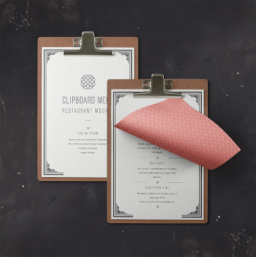 Restaurant Menu Mockup