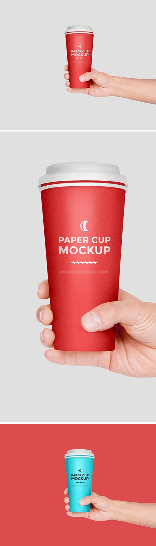 PSD Mock-Up - Paper Cup In Hand
